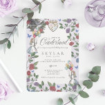 Convite Watercolor Vintage Alice No Aniversário Do OneDerl<br><div class="desc">Convide seus convidados para o seu encontro muito importante com nossa bela vintagem Alice no convite de festas de primeiro aniversario do TIO-Derland. Perfeito para um aniversário temático da Alice no País das Maravilhas. Design apresenta uma mistura de nossos próprios florais originais desenhados à mão e trabalho de arte. Restauramos...</div>