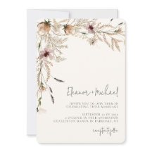 Watercolor Wildflower Beige Weditation