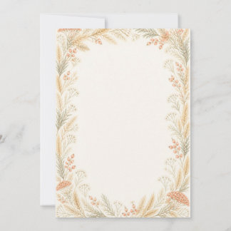 Convite Watercolor Wildflower Wedding Invitation