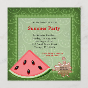 Convite Watermelon Summer Party