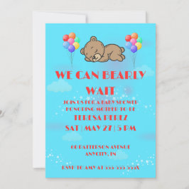 Convite We Can Bearly Wait Baby Shower