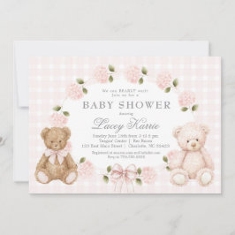 Convite We can bearly wait baby shower invitation