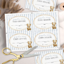 Convite We Can Bearly Wait Baby Shower Teddy Grahams Card