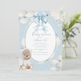 Convite We Can Bearly Wait Floral Whimsical Baby Shower