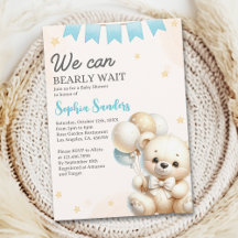 "We Can Bearly Wait! Teddy Bear Baby Shower