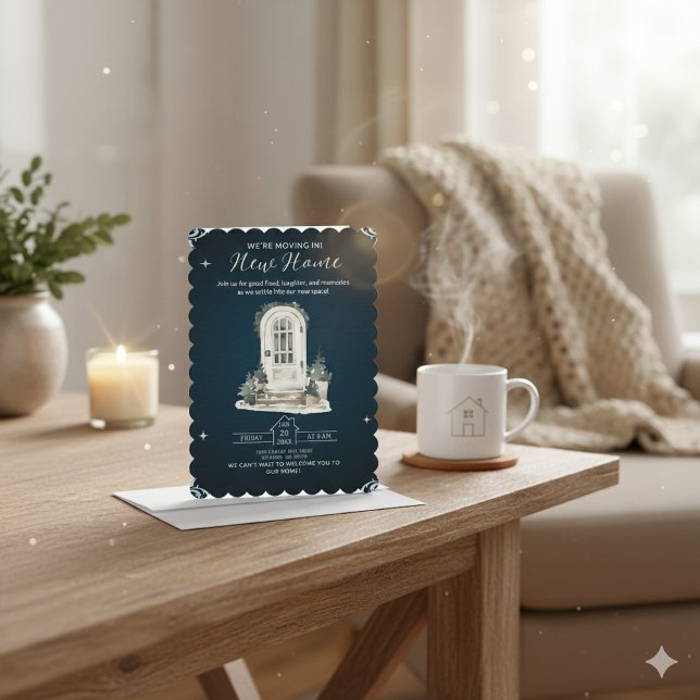 Convite We’re Moving In! New Home Housewarming Invitation (Criador carregado)