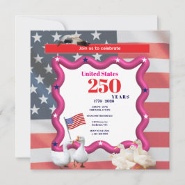 Convite We The Silly Geese 250th Funny Celebration