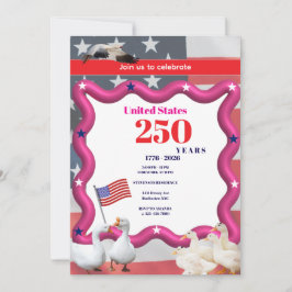 Convite We The Silly Geese 250th Funny Celebration