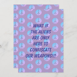 Convite Weapon Alien Abduction Invitation