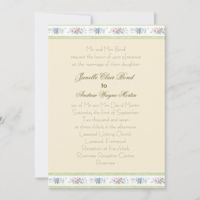 Convite Wedding (Frente)