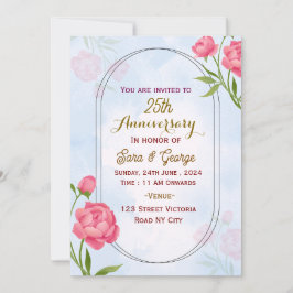 Convite Wedding Anniversary Invitations