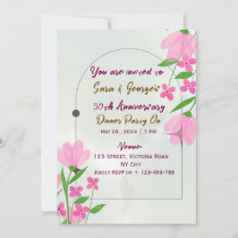 Convite Wedding Anniversary Invitations 
