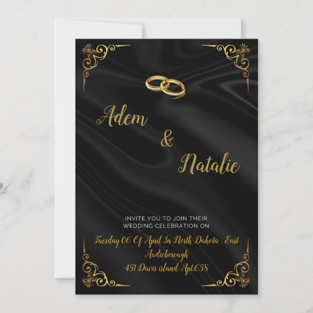 Convite Wedding Card  (Frente)