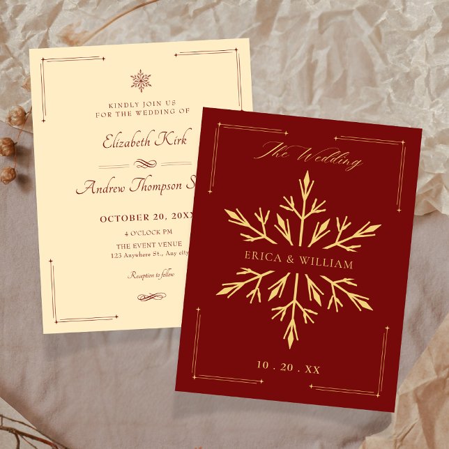 Convite Wedding christmas  (Criador carregado)
