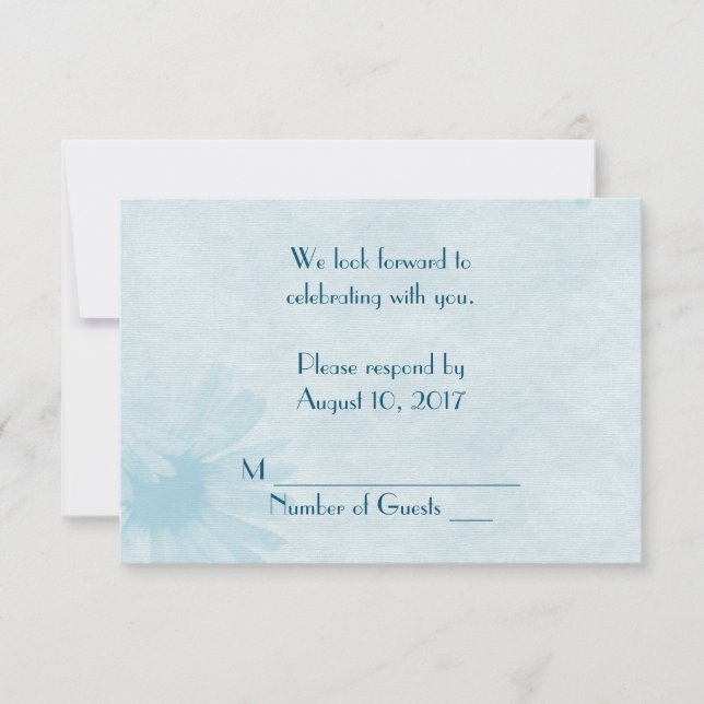 Convite Wedding Daisy RSVP (Frente)