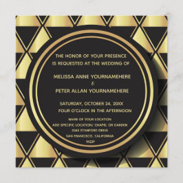 Convite Wedding do art deco dos anos 20 rujir