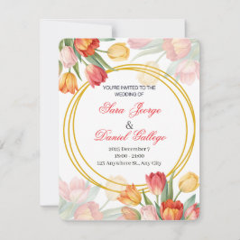 Convite wedding flower invitation