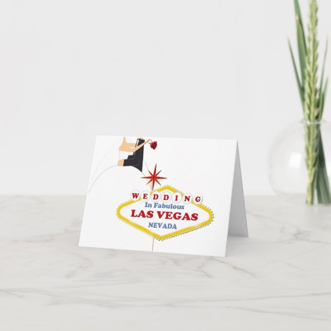 Convite Wedding in Las Vegas Card (Frente)