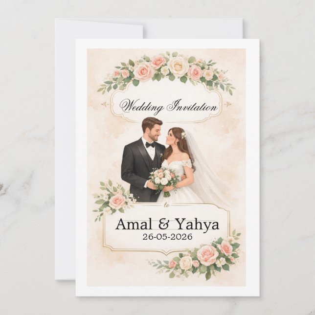Convite Wedding Invitation (Frente)