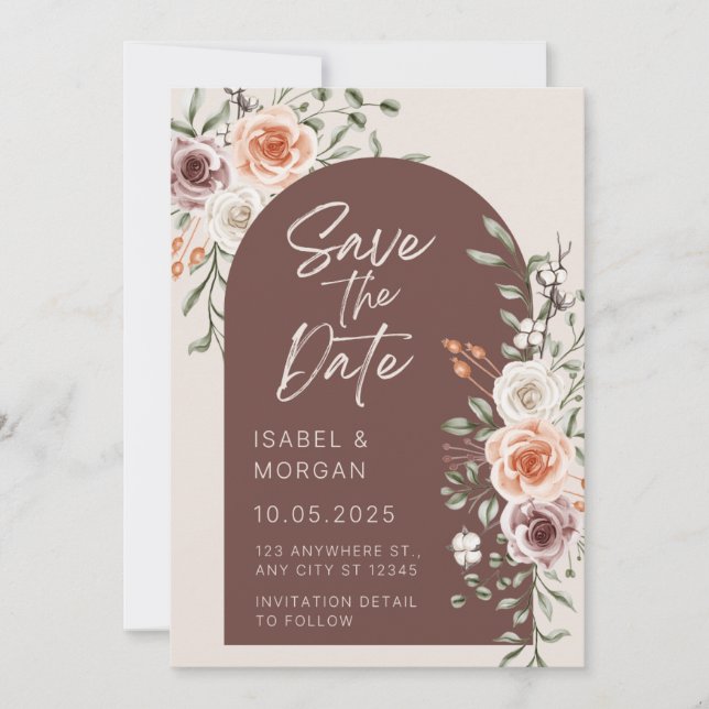 Convite wedding invitation  (Frente)