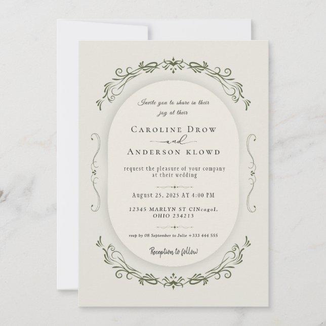 Convite Wedding Invitation (Frente)