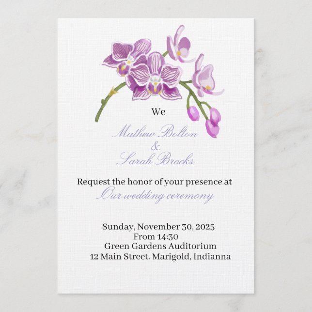 Convite Wedding Invitation (Frente)