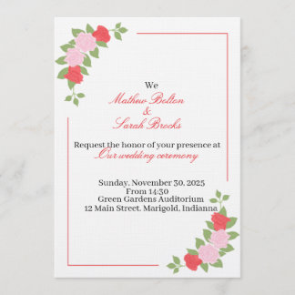 Convite Wedding Invitation