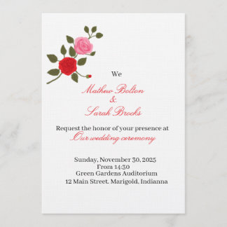 Convite Wedding Invitation