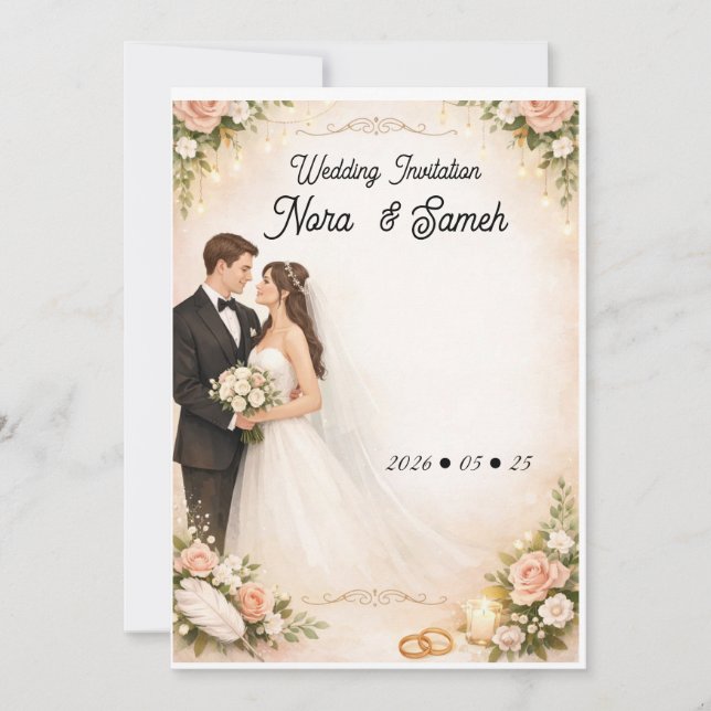 Convite Wedding invitation (Frente)