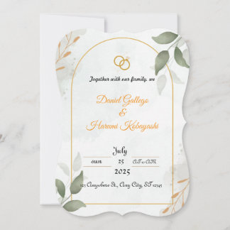 Convite wedding invitation