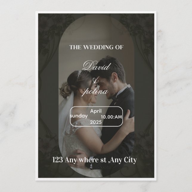 Convite Wedding Invitation (Frente)
