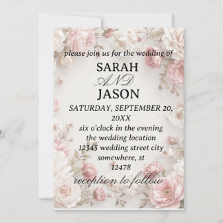 Convite  wedding invitation