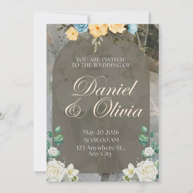 Convite wedding invitation (Frente)