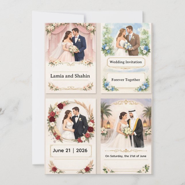 Convite Wedding Invitation (Frente)