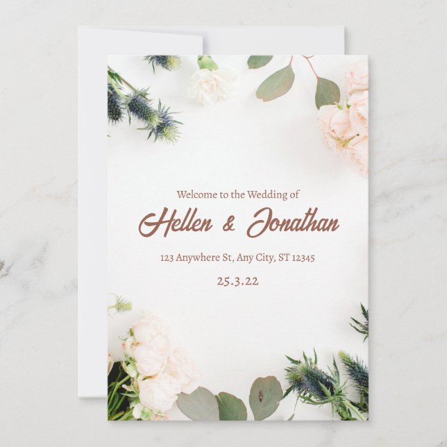Convite Wedding Invitation (Frente)