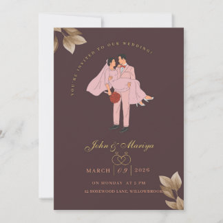 Convite Wedding Invitation Card