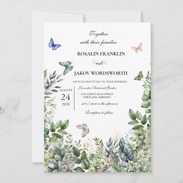 Convite wedding Invitation card (Frente)