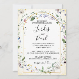 Convite  Wedding invitation Floral Arch