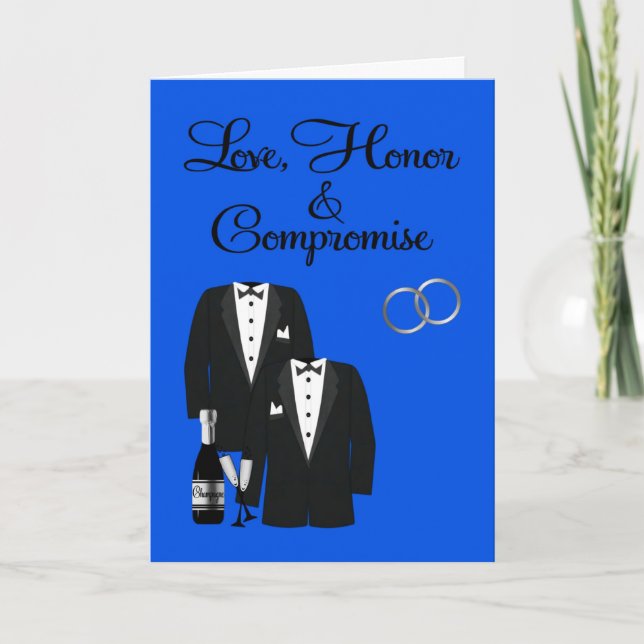 Convite Wedding Invitation, Gay, Greeting Card (Frente)