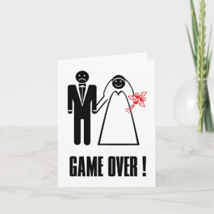 Convite Wedding Invitation Save-A-Day Card Game Over