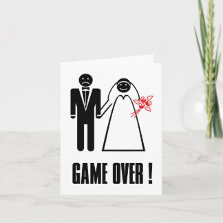 Convite Wedding Invitation Save-A-Day Card Game Over