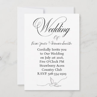Convite Wedding invitation simple