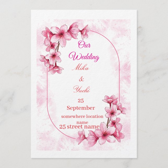 Convite Wedding Invitations (Frente)