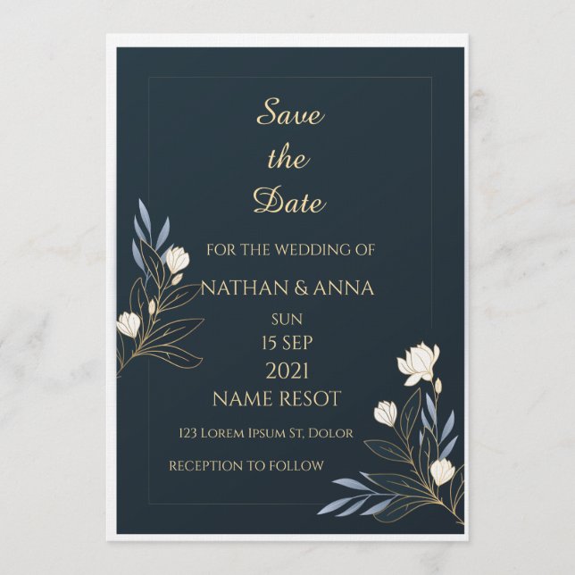 Convite Wedding Invitations (Frente)