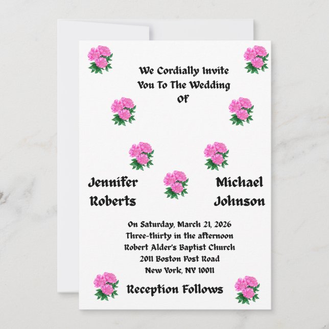 Convite Wedding Invitations (Frente)