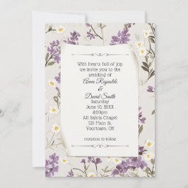 Convite Wedding Lilacs Design