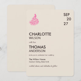 Convite Wedding Peacock Botanical | Couture Art