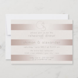 Convite Wedding Rehearsal Dinner | Esmagamento Moderno Ele