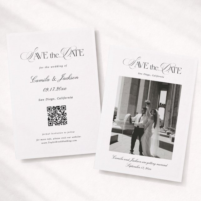 Convite Wedding Save the Date Photo (Criador carregado)