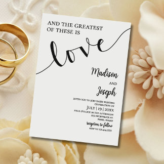 Convite Wedding, Script, Simple, Christian, Typography